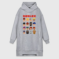 Женское худи-платье ROBLOX, цвет: меланж