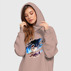Женское худи-платье Dragon Ball, цвет: пыльно-розовый — фото 2