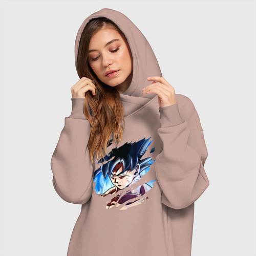 Женская толстовка-платье Dragon Ball / Пыльно-розовый – фото 3