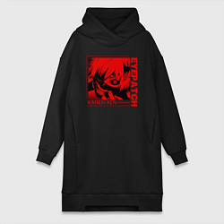 Женское худи-платье Kaneki Ken Eyepatch, цвет: черный