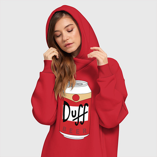 Женская толстовка-платье Duff Beer / Красный – фото 3