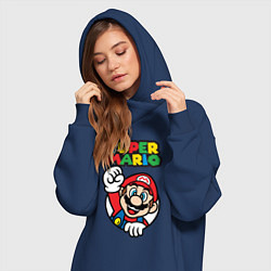 Женское худи-платье Mario, цвет: тёмно-синий — фото 2