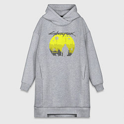 Женская толстовка-платье Cyberpunk 2077 CITY