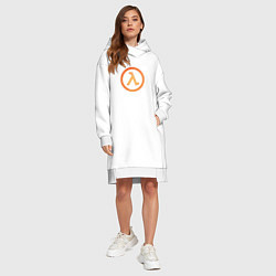 Женское худи-платье Half-life, цвет: белый — фото 2