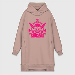 Женское худи-платье Corsair, цвет: пыльно-розовый