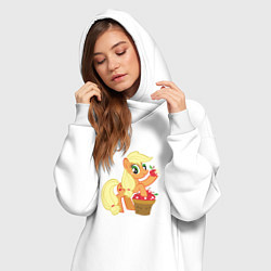 Женское худи-платье Applejack, цвет: белый — фото 2