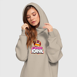 Женское худи-платье Уитти Friday Night Funkin, цвет: миндальный — фото 2