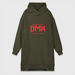 Женское худи-платье DMX RIP, цвет: хаки