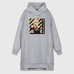 Женская толстовка-платье Моя геройская академия Бакуго