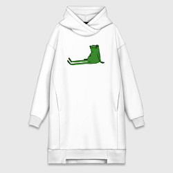 Женская толстовка-платье Лягушка приуныла