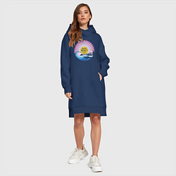 Женское худи-платье Bondi Beach Sydney, цвет: тёмно-синий — фото 2