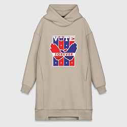 Женское худи-платье Wu-Tang Forever, цвет: миндальный