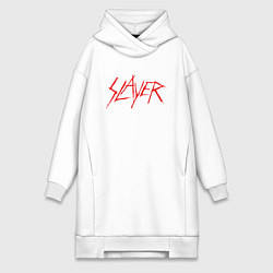 Женское худи-платье Slayer: Kerry King, цвет: белый