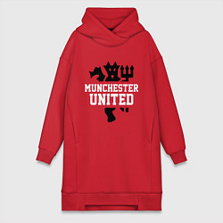 Женская толстовка-платье Манчестер Юнайтед Red Devils