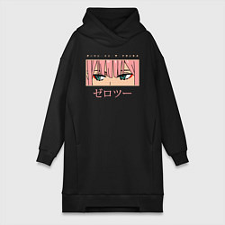 Женская толстовка-платье Darling in the Franxx 02 глаза