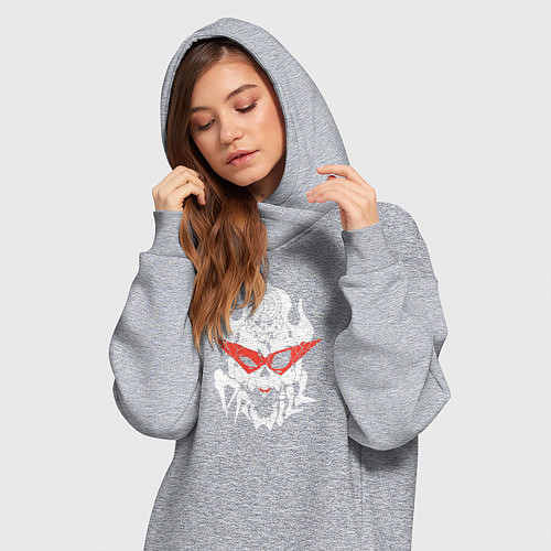 Женская толстовка-платье Gurren Lagann Drill / Меланж – фото 3