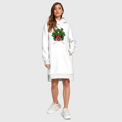 Женское худи-платье Ронин, цвет: белый — фото 2
