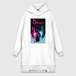 Женское худи-платье DRIVE фильм, цвет: белый