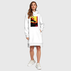 Женское худи-платье Trainspotting Scream, цвет: белый — фото 2