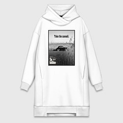 Женское худи-платье Дон Вито Корлеоне, цвет: белый