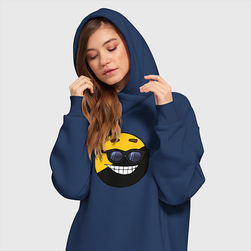 Женская толстовка-платье Анкап / Тёмно-синий – фото 3