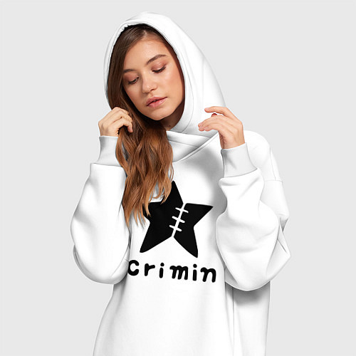 Женская толстовка-платье Crimin бренд One Piece / Белый – фото 3