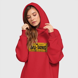 Женское худи-платье Wu-Tang - East Coast, цвет: красный — фото 2