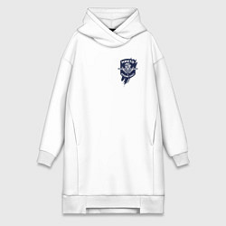Женское худи-платье ВДВ Никто, кроме нас!, цвет: белый