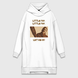 Женское худи-платье Negan, цвет: белый