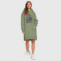 Женское худи-платье Войска специального назначения, цвет: авокадо — фото 2
