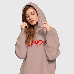 Женское худи-платье FAR CRY 5 SINNER ГРЕШНИК, цвет: пыльно-розовый — фото 2