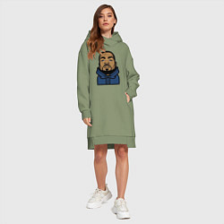 Женское худи-платье Method Man, цвет: авокадо — фото 2