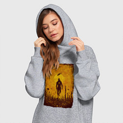 Женское худи-платье FREEMAN HALF-LIFE 2 Z, цвет: меланж — фото 2