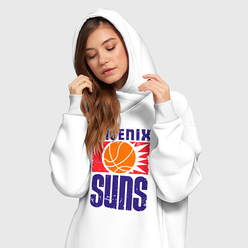 Женская толстовка-платье Phoenix Suns / Белый – фото 3