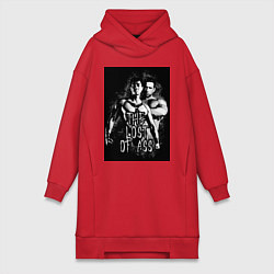 Женское худи-платье The lost of ass, цвет: красный