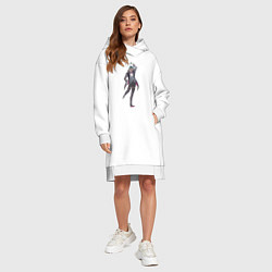 Женское худи-платье Дотторе, цвет: белый — фото 2