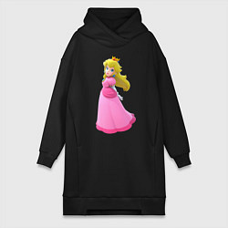 Женское худи-платье Princess Peach, цвет: черный