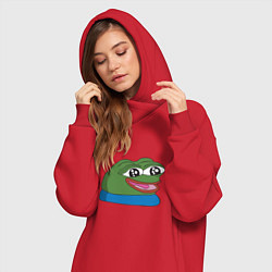 Женское худи-платье Pepe happy Пепе хеппи, цвет: красный — фото 2