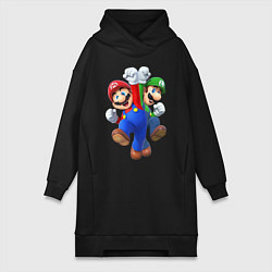 Женская толстовка-платье Mario Bros