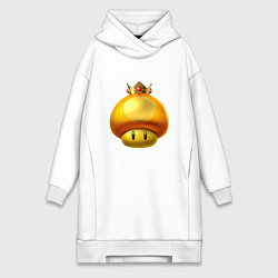 Женское худи-платье GoldToad, цвет: белый