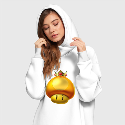 Женская толстовка-платье GoldToad / Белый – фото 3