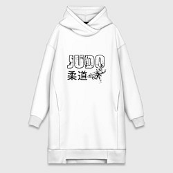 Женское худи-платье Style Judo, цвет: белый