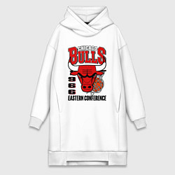 Женское худи-платье Chicago Bulls NBA, цвет: белый