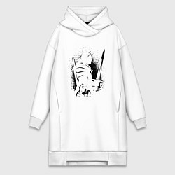Женская толстовка-платье ВЕДЬАК КОГТИ ЛОГО ОХОТНИК