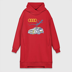 Женская толстовка-платье Audi Quattro - зачётное точило!
