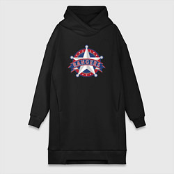 Женское худи-платье Texas Rangers -baseball team, цвет: черный