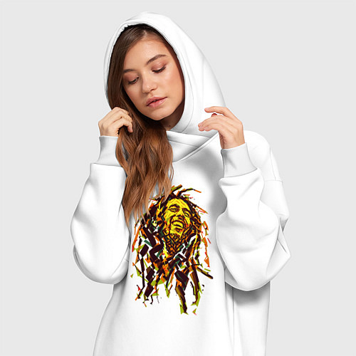 Женская толстовка-платье BоB / Белый – фото 3