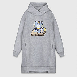Женское худи-платье The Magical Cat Yuumi, цвет: меланж