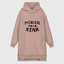 Женская толстовка-платье Poker Star