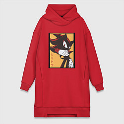 Женская толстовка-платье Ёж Шэдоу 006